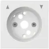 Placca frontale kallysto per pulsante per tappar.S5 bianco 