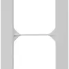 Cadre de recouvrement ENC kallysto.trend 2×1 gris clair 94×154mm 