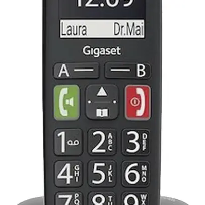 Téléphone sans fil Gigaset E290 10h mains libres CLIP noir 