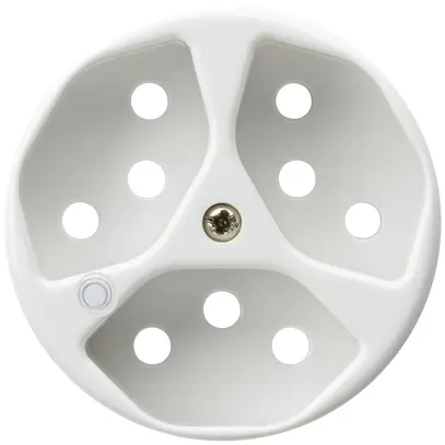 Disque frontal pour prise Hager basico 3×type 13 illuminé H blanc 