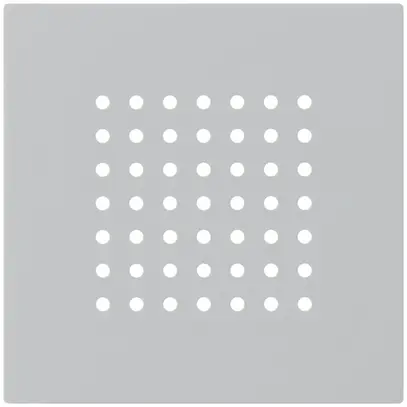 Placca frontale kallysto per suoneria grigio chiaro 