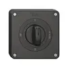 Interrupteur rotatif NUP NEVO, 1/1 L, avec manette, KS, 0-1-1+2-2, noir 