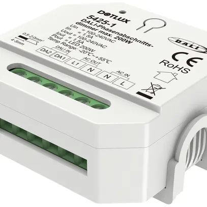 Regolatore INC DOTLUX 100…240V 1.5A 200W DALI IP20 alloggiamento in mat.sintet. 