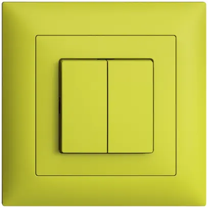 Interrupteur ENC EDIZIOdue 1/3+3/1P lemon 