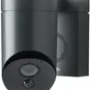 Caméra HD IP Somfy 130°, vision nocturne, sirène 110dB, IP54, gris 