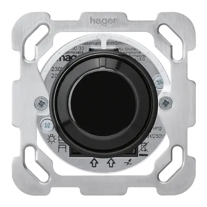 Varialuce universal INC basico B taglio di fase con LED nero 