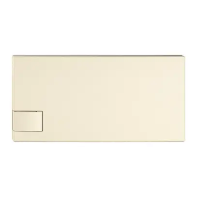 Poussoir 1/2 EDIZIO.liv SNAPFIX® p.KNX&UNI s.LED comm.à 1 touche cr 