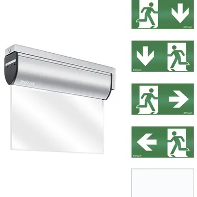 Luminaire de secours ESYLUX SLD EL LED IR 230V 3W IP40 3h al montage latéral 
