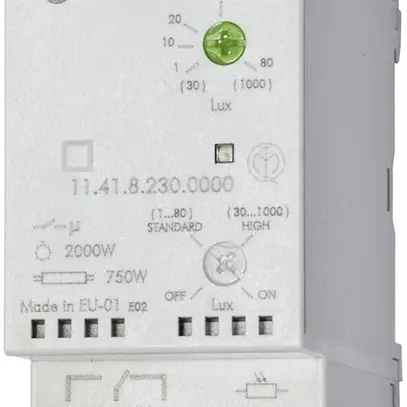 Interruttore crepuscolare Finder 11.41 1C 16A 230VAC 