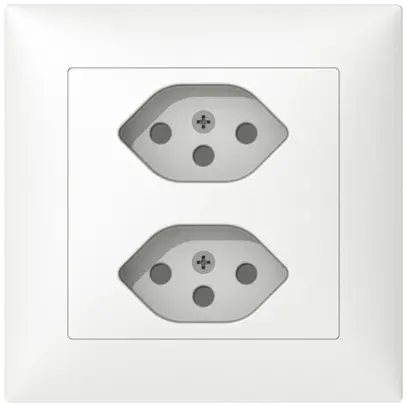 Prise ENC Sidus B 2×T13 blanc 