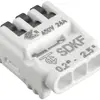 Verbindungsklemme Electro Terminal SDKF 3P 0.2…2.5mm² m.Betätigungshebeln weiss 