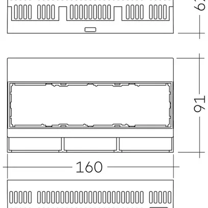 Appareil de commande AMD Tridonic sceneCOM evo DALI-2 91×62×160mm 