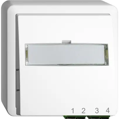 Boîte de raccordement AP FTTH EDIZIOdue FH 2×LC APC Duplex FX.39 blanc 