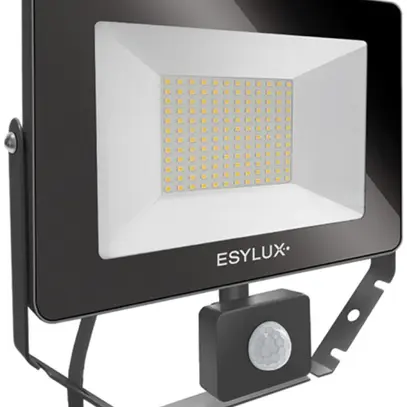 LED-Strahler ESYLUX AFL BASIC, 50W 3000K 5000lm 240×60×230mm IP65, schwarz 