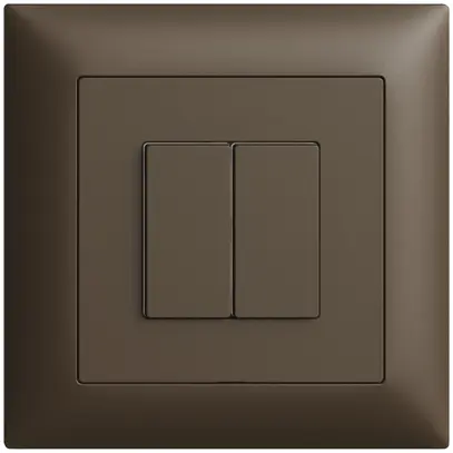 Stazione secondaria per interruttore INC 2c/2t WLAN Edue Wiser coffee 