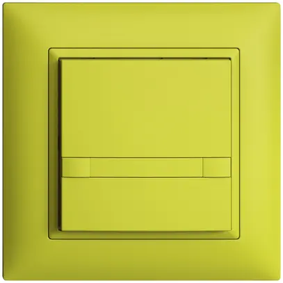 Pulsante INC KNX 1×EDIZIOdue colore lemon RGB senza LED con inserto carta 