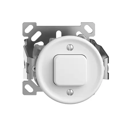 Pulsante AP STANDARDdue CA bianco senza cappa 