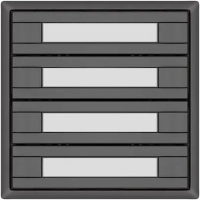 Pulsante KNX RGB EDIZIO.liv SNAPFIX® sensore temp.s.LED targ.4× com.2T grs 