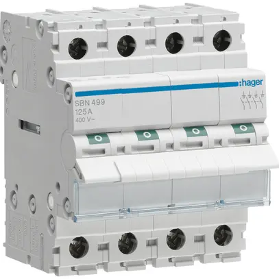 Interrupteur AMD Hager 125A 400V 4 fermeur 0 ouvreur 0 inverseur 4UM 