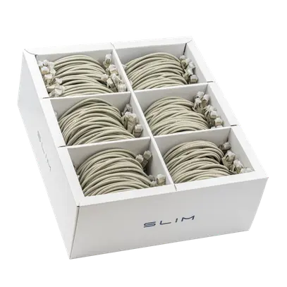 Cavo patch SLIM: 50cm, grigio, 90 pezzi  Cat.6A, U/FTP, jack non infrangibile 