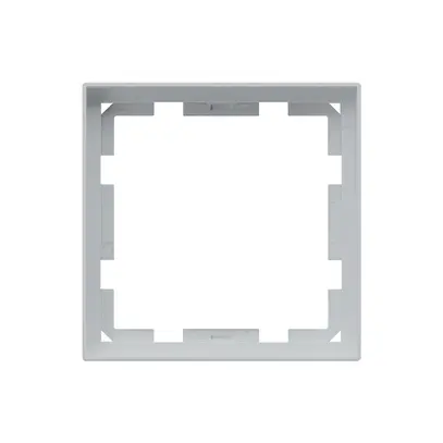 Cadre frontal KNX Hager kallysto pour thermostat gris clair 