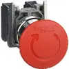 Bouton arrêt d'urgence INC Schneider Electric 1F+1O rouge inviolable 