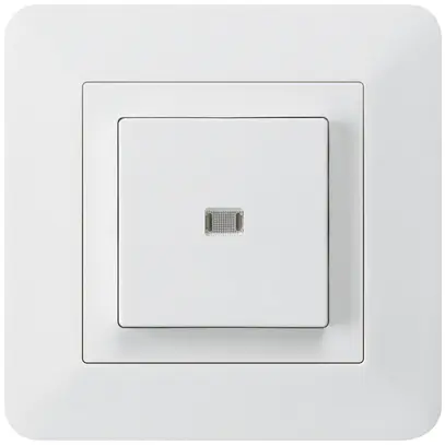 Interruttore pulsante luminoso INC kallysto.trend 3/1P bianco 