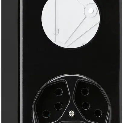 Combinazione AP vuoto+3×tipo 13 nero basico 