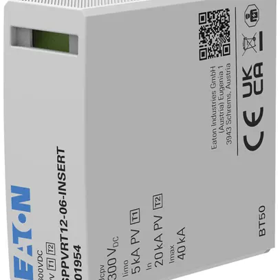 Inserto per scaricatore combinato Eaton SPPVRT12-06 DC 600V 2.5kV 