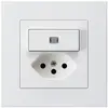 Combinazione luminosa INC 3/1P+T13 bianco kallysto.pro 
