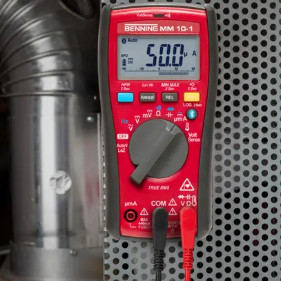 Multimetro digitale Benning MM 10-1 1000VUC 400mA 40MΩ Cat IV 600V 