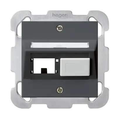 Kit de montage ENC kallysto R&M freenet anthracite avec plaque de fixation 