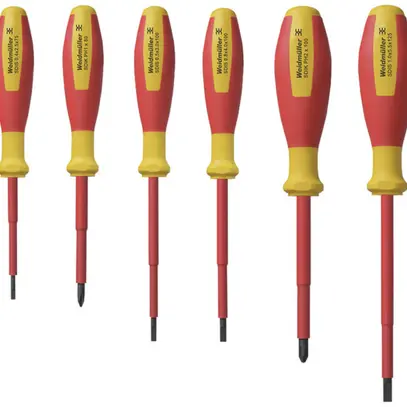 Jeu de tournevis WM SDI SET à fente 2.5/3/4/5.5 und PH1/2 VDE 