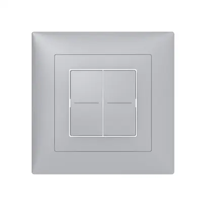 Corona per sensore pulsante SIDUS KNX Basic Fset-B 2/4, alluminio 