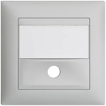 Kit frontale INC EDIZIOdue grigio chiaro 88×88mm per tasto suoneria 