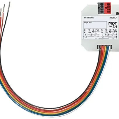 Module entrée/sortie KNX INC MDT BE-06001.02 6-can contacts libres de potentiel 