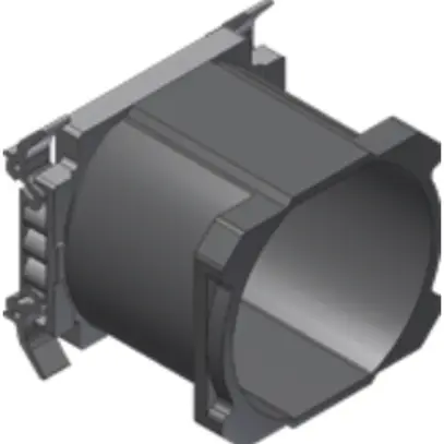 Placca di montaggio con scatola NIS ad innesto, altezza 60mm 