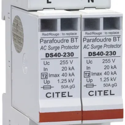 Parafulmine Flury DS 40S tipo 2, 2-poli 