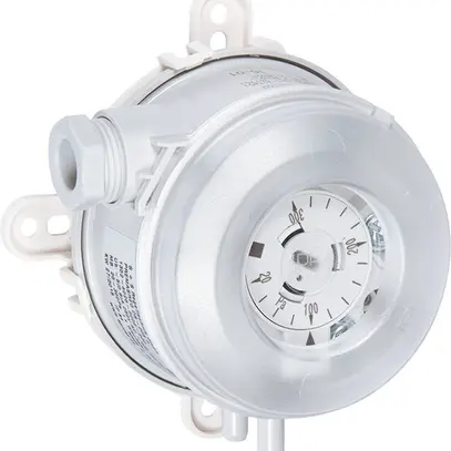 Interrupteur pression différ.pour l'air, PR: 50-500 Pa, 1 inverseur 