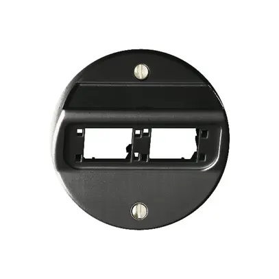 UP-Montageset freenet für 2×RJ45 schwarz ohne Einsatz 