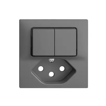 Kit frontal EDIZIOdue gris foncé 60×60mm T13 