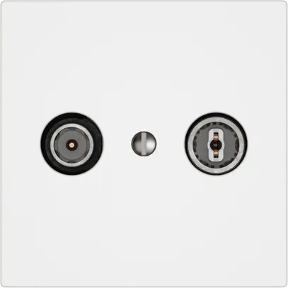 Presa antenna TV-R EDIZIO.liv SNAPFIX® presa di passaggio 4dB bi 