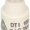 Fusible D MH DT-I 10A rouge 250V retardé 10kA gG Ø35×16mm 5 pièces 