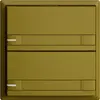 UP-Taster KNX 2-fach EDIZIOdue colore olive RGB mit LED mit Papiereinlage 