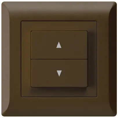 Interruttore per tapparelle INC kallysto.line con 2 tasti di comando marrone 