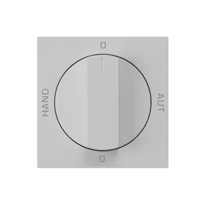 Kit frontale per interruttore rotativo S2 60×60 kallysto 0-Hand-0-Aut.grigio ch. 