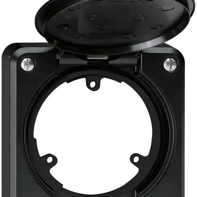 Partie supérieure robusto avec clapet noir 3-points avec disque de réduc. 