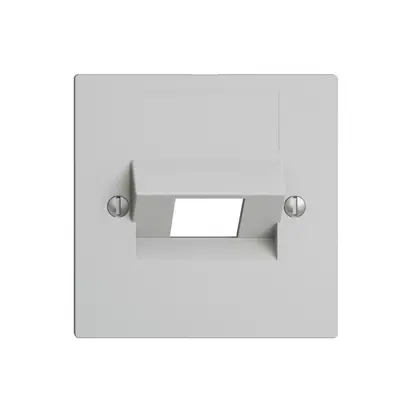 Plaque frontale 1×RJ45 ITplus gris clair, EDIZIOdue 