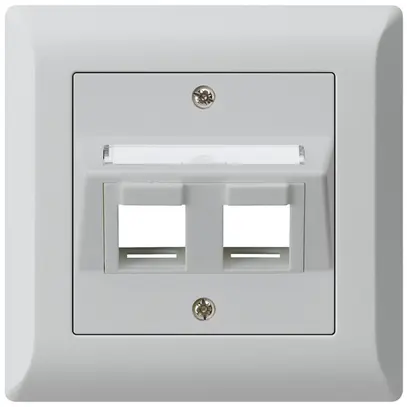 Kit de montage ENC kallysto.line 2×Keystone gris clair 