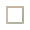 Plaque frontale kallysto beige 60×60mm pour interrupteur poussoir 